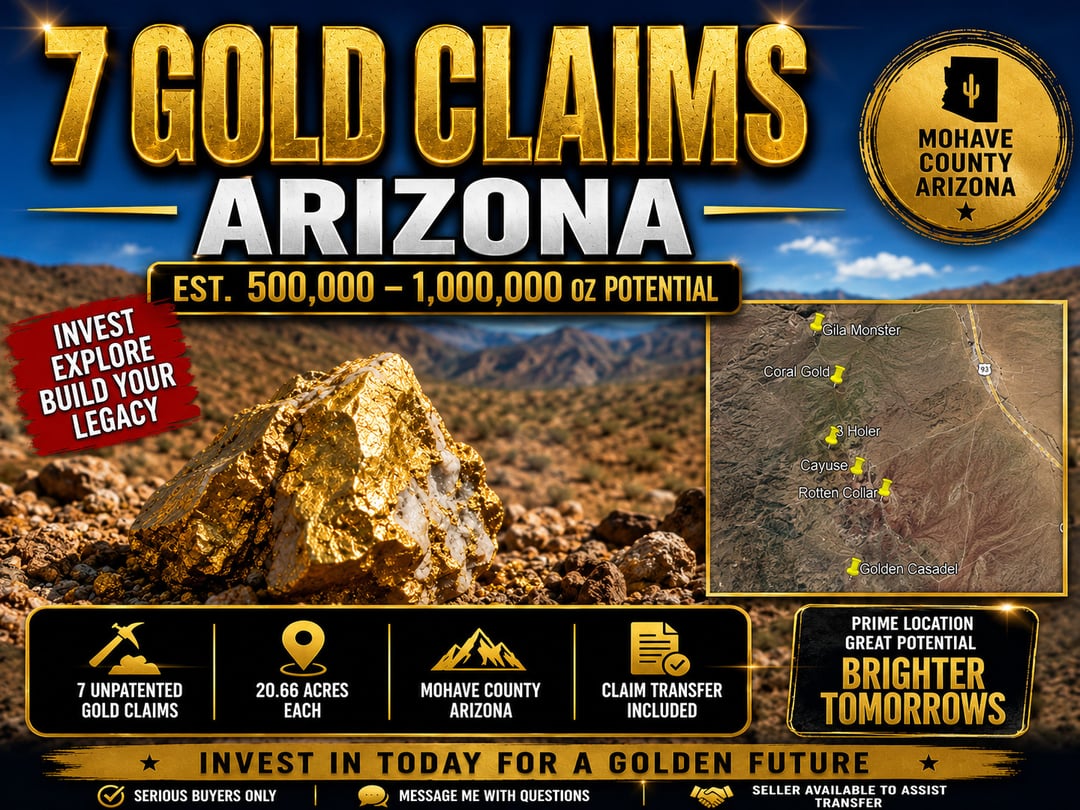 Gold Mining Claims for Sale in Arizona (2026) | MiningClaimSales.com